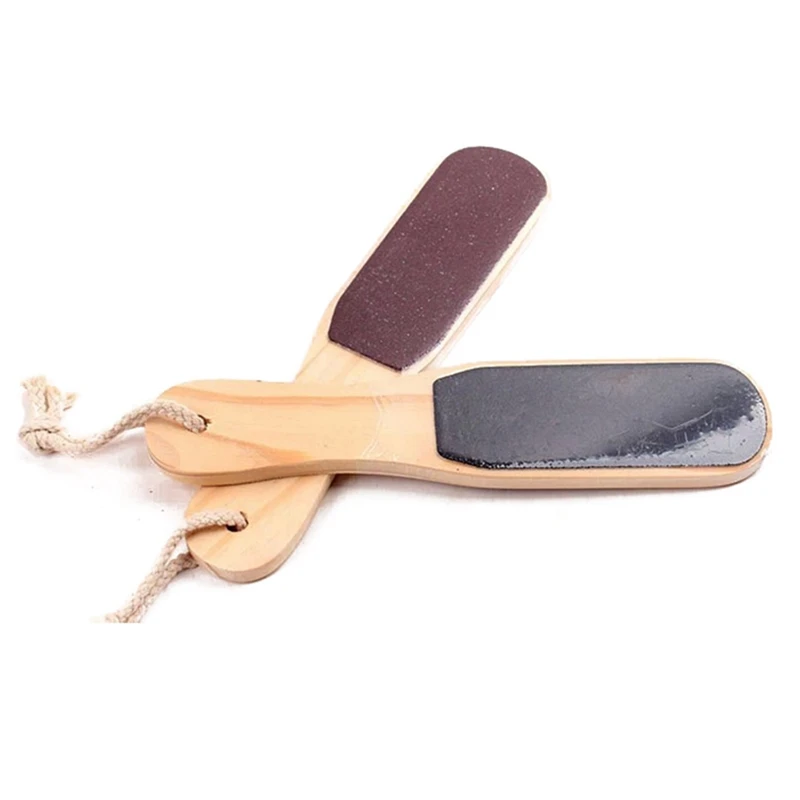 

2-Way Cuticle Polisher Brush Pedicure Tool with Mushroom Shaped Massage Stones Warmer for Face Body