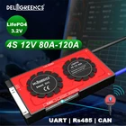 12 В BMS Smart BMS 4S 80A 100A 120A UART 485 CAN modbus Bluetooth ЖК-экран для батареи 12 В LiFePO4 RV
