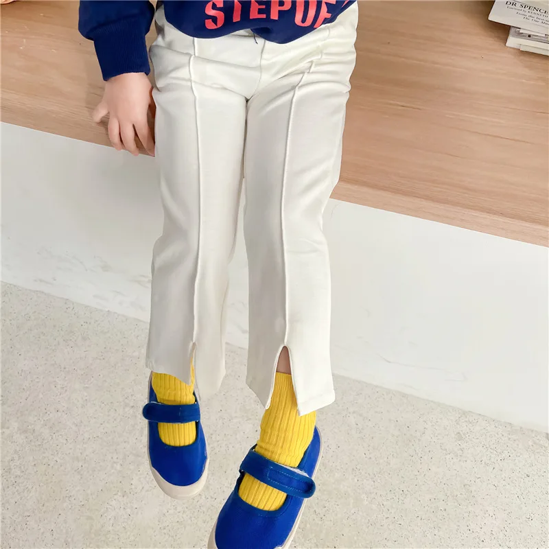

2021 autumn Korean girls' elastic slimpants children's exotic sports pants fall clothes for kids pants kids fall clothes