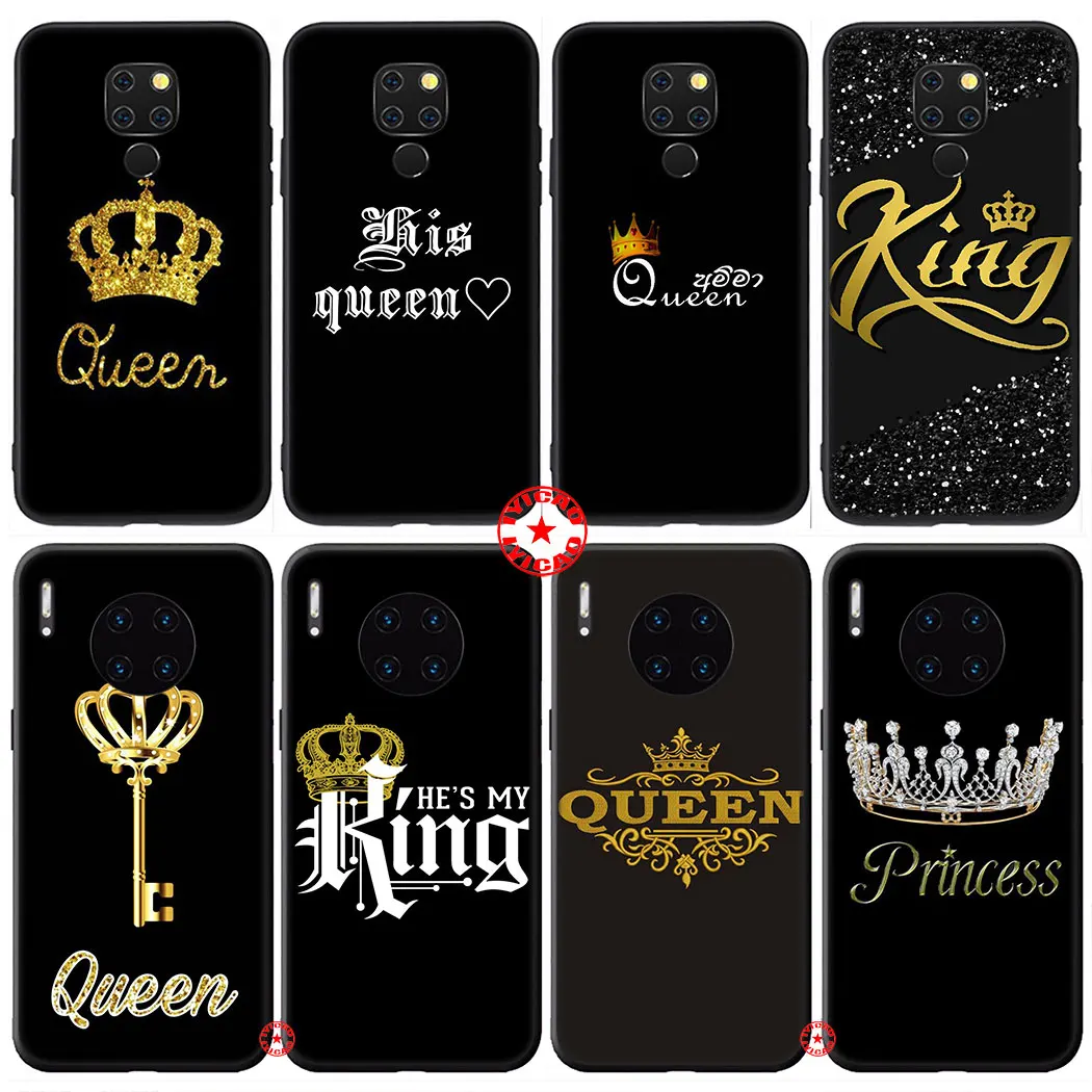 Y36 King Queen роскошный мягкий силиконовый чехол для телефона Huawei Mate 30 20 10 Lite Pro P10 Nova 2 2i