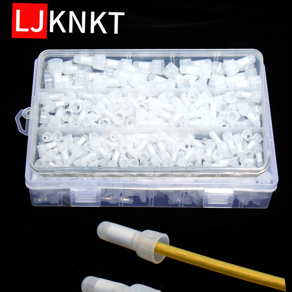 

230/450pcs Nylon Crimp Caps terminal connector blocks tb Closed Line Cap PA66 Splice Terminals faston wire accessories set