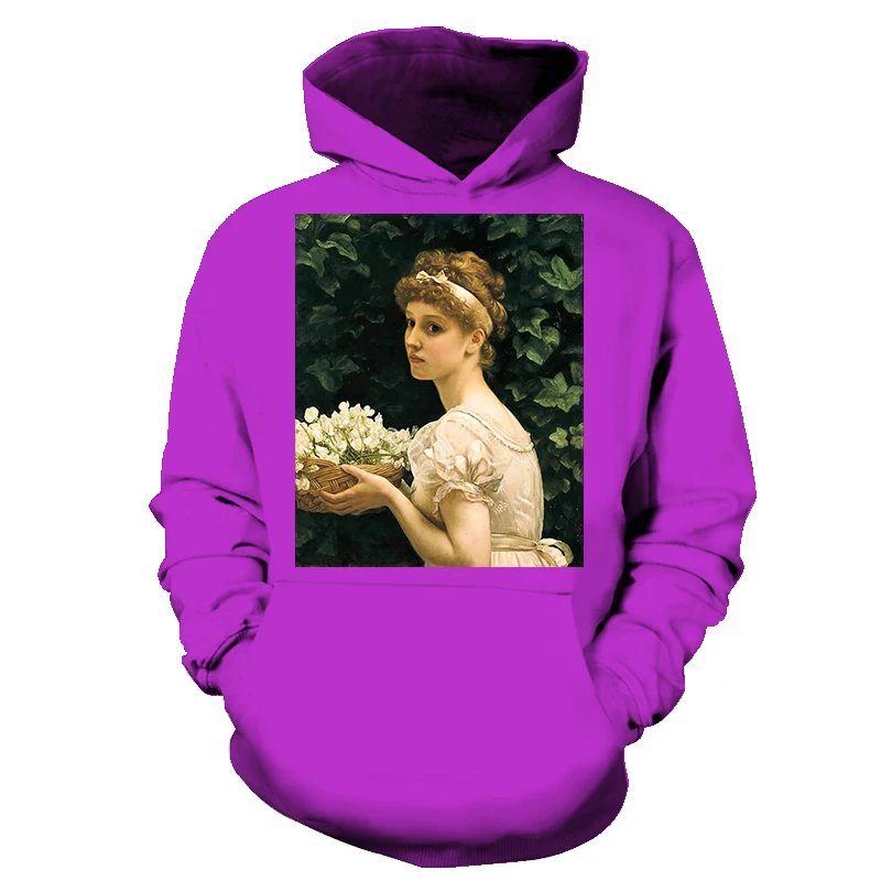 Брендовые новые модные всемирно известная картина 3D напечатаны Кофты для