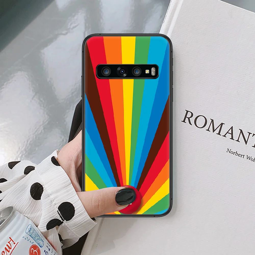 

M&M's Chocolate brand Phone case For Samsung Galaxy Note S 8 9 10 20 Plus E Lite Ultra black black back tpu bumper silicone