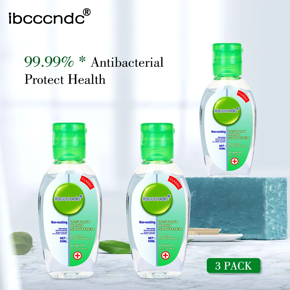 3X50ml Антибактериальный одноразовый Дезинфицирующий Гель для рук Быстросохнущий