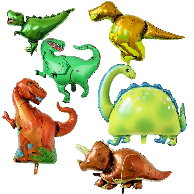 

Большой 4D ходячие шары из фольги динозавра, античные воздушные шарики в виде животных, Детские вечерние украшения динозавра на день рождени...