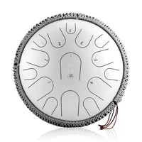 pearl paint new type steel tongue drum 13 inch 15 note d minor handpan percussion instrument hand drum yoga meditation beginner