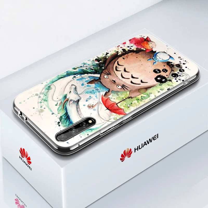 anime studio ghibli totoro soft silicone case for huawei y5 lite 2018 y6 y7a y9a prime 2018 y9 2019 y9s y5p y6p y7p y8p cover free global shipping