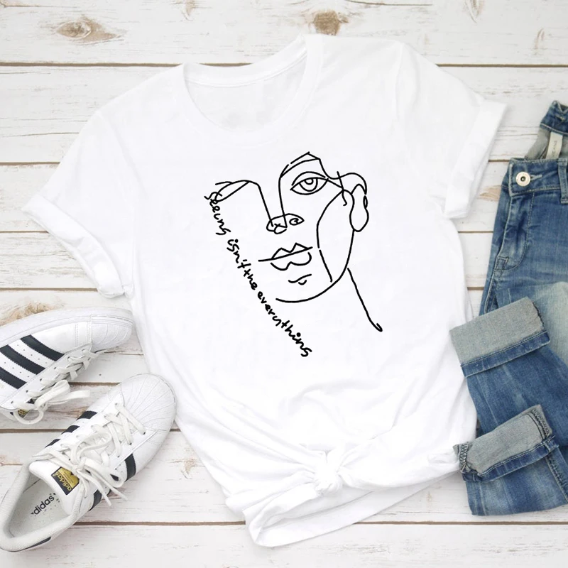 Seing Is Not The Everythings графическая футболка абстрактная забавная линия нарисованные