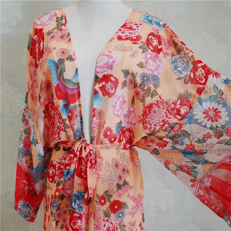 Женское летнее пляжное платье парео Пляжное Платье бикини с принтом хлопковая