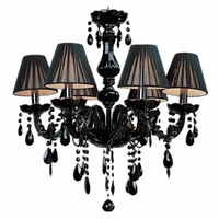 modern crystal chandelier light fixtures ceiling lustre para quarto black led crystal chandelier for living room bedroom kitchen