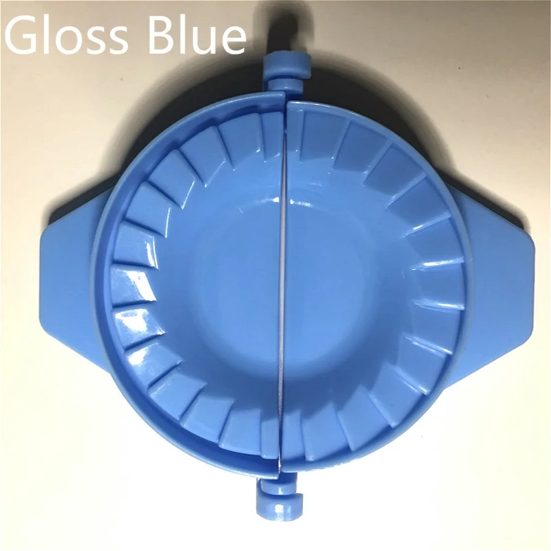 Gloss Blue 1 ШТ. Пластиковые DIY Клецки Чайник Плесень Устройство Ручной Тесто Пресс Jiaozi Инструмент Пельмени Равиоли Кондитерские Инструменты Кухонные Принадлежности h5 1 ШТ - Цвет: Gloss Blue