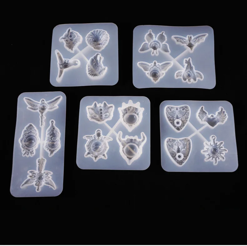 

DIY Crystal Epoxy Resin Mold Devil's Eye Owl Semi-Three-Dimensional Jewelry Full Board Silicone Mold