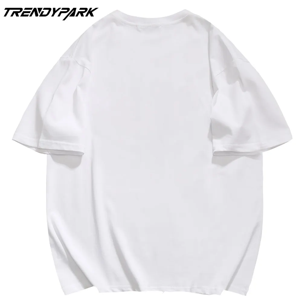 

Men's T-shirt 2021 New Summer Short Sleeve Printed Tee Hip Hop Oversized Cotton Casual Harajuku Streetwear Top Tshirts Clothing