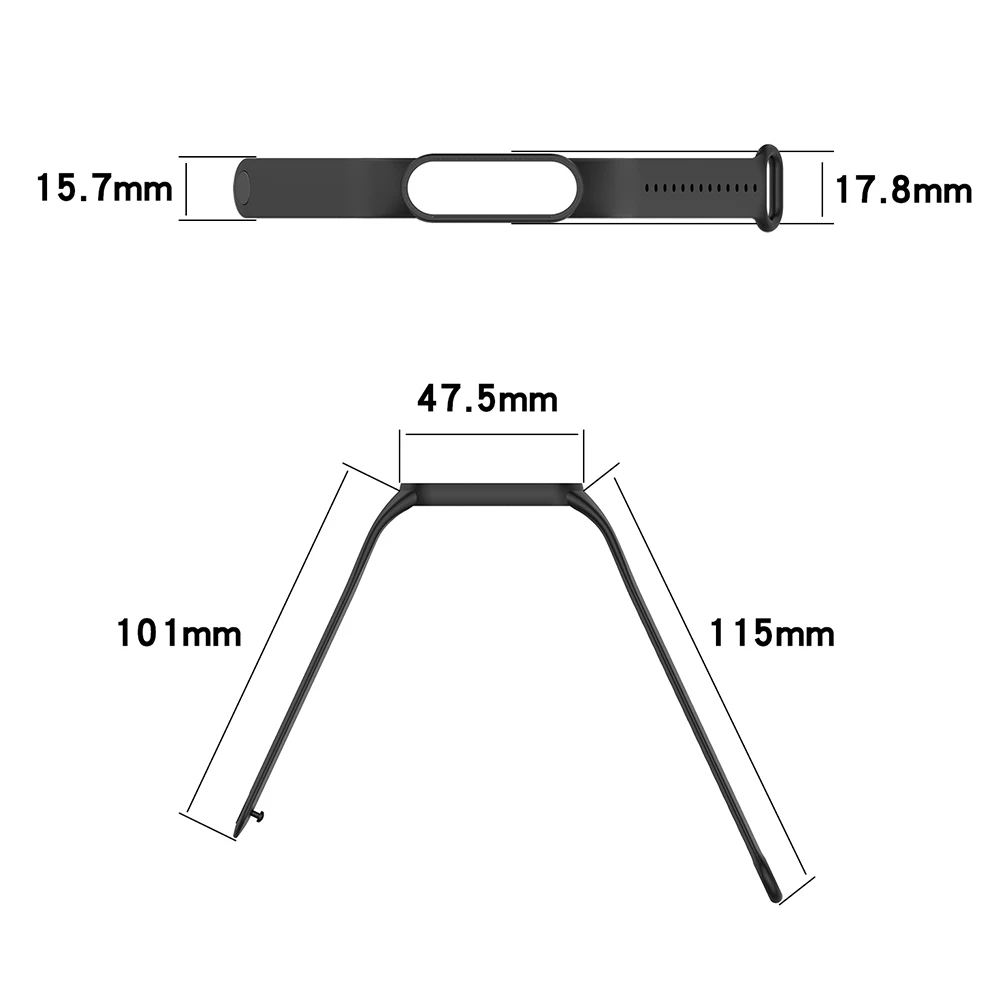 

Silicone Smart Watch Strap Solid Color Replacement Wrist Band Universal for Mi Band 6/6 NFC/5/5 NFC Huami Amazfit Band 5
