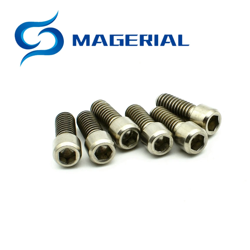 Титановый M4 X 10 13,5 15 20 25 мм шестигранный ключ маленькая головка болт для велосипеда задний/передний переключатель H/L регулировочные винты 4 шт