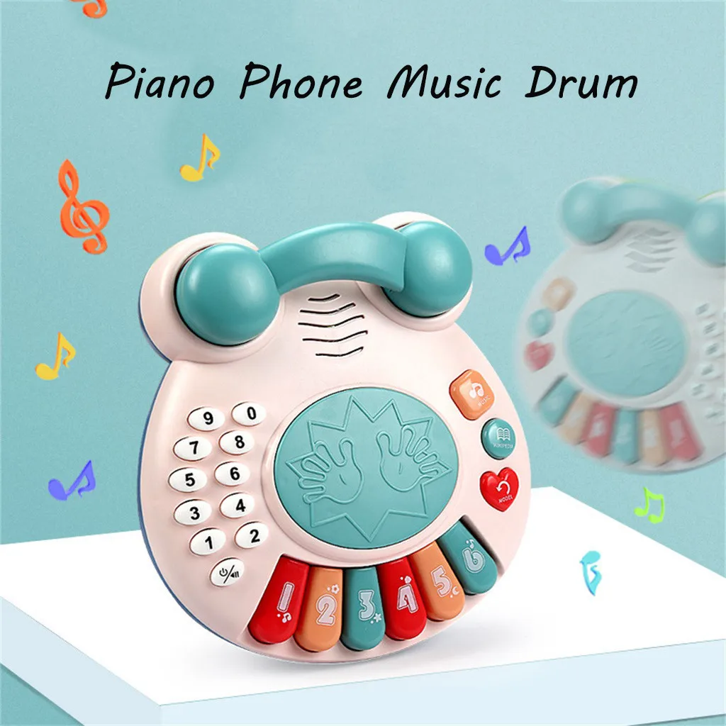 Baby Electronic Musical Toy Keyboard Piano Hand Clapping Drum 2 in 1 Best Gift 2020 Creative Gifts Juguetes para niños#D5 | Игрушки и