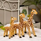 40 см гигантский реалистичный жираф, плюшевые игрушки, декор для комнаты, высококачественные мягкие игрушки-животные, куклы, мягкие детские, подарок на день рождения для малышей