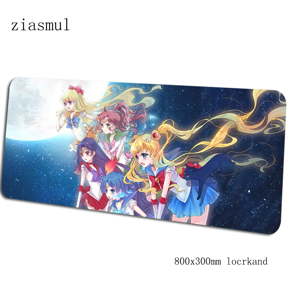Sailor moon коврик для мыши геймер подставка для запястья 800x300x3 мм notbook коврик для мыши игровой коврик для мыши большой аниме-пэд коврик для мыши ПК настольный коврик для мыши - Цвет: pattern 10
