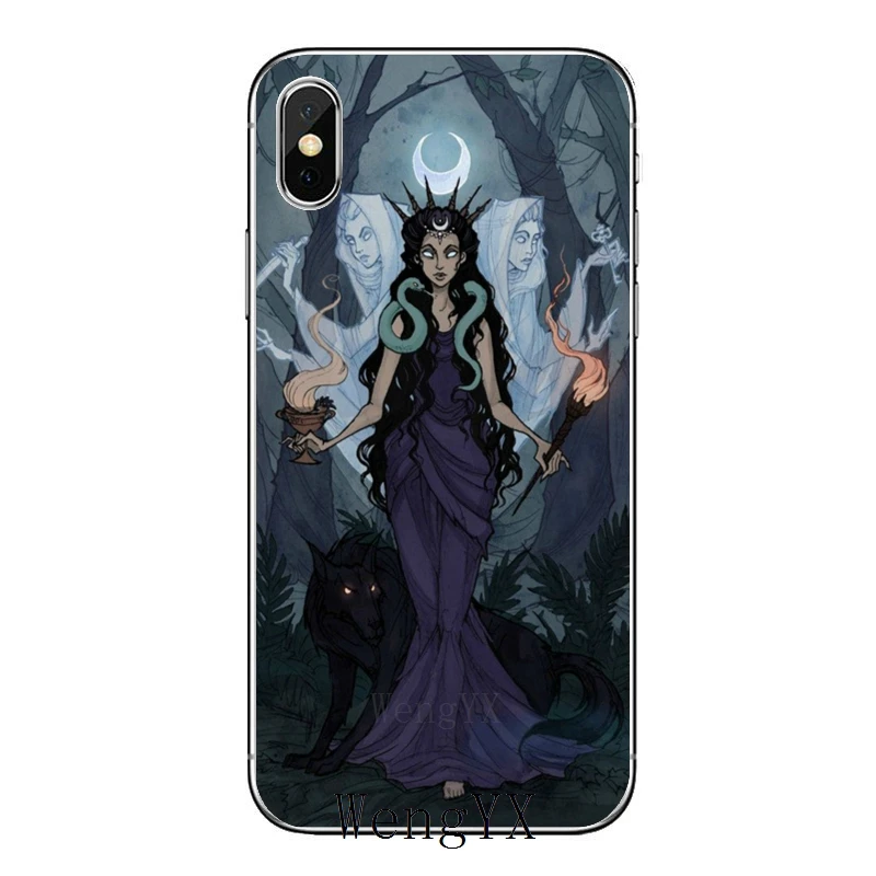 Тройная карта богини Hecate аксессуары для iPhone 11 Pro XS Max XR X 8 7 6 6S Plus 5 SE iPod Touch |