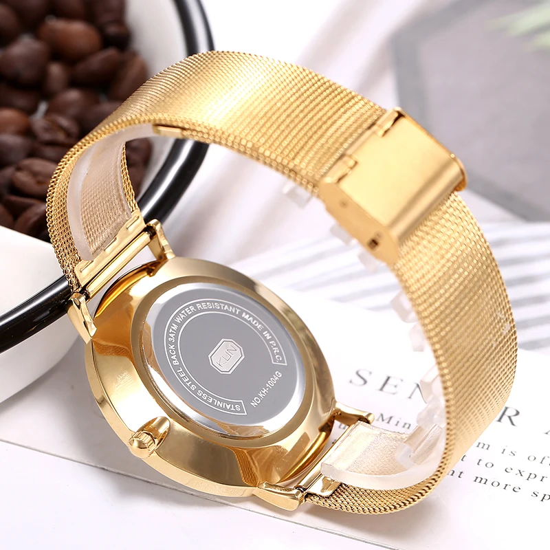 

KUNHUANG 2020 Steel Waterproof Watch Men Auto Date Wrist Watch Reloj Hombre Fashion Ultra-thin Watch Relogio Masculino Stainless