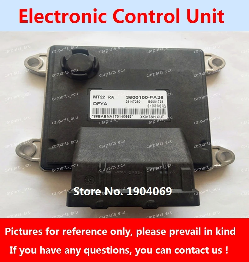 

Материнская плата двигателя B6001738 3600100-FA26 28147280 MT22 ECU B6000972 3600100-CA01 28229562 для автомобилей Dongfengfengguang
