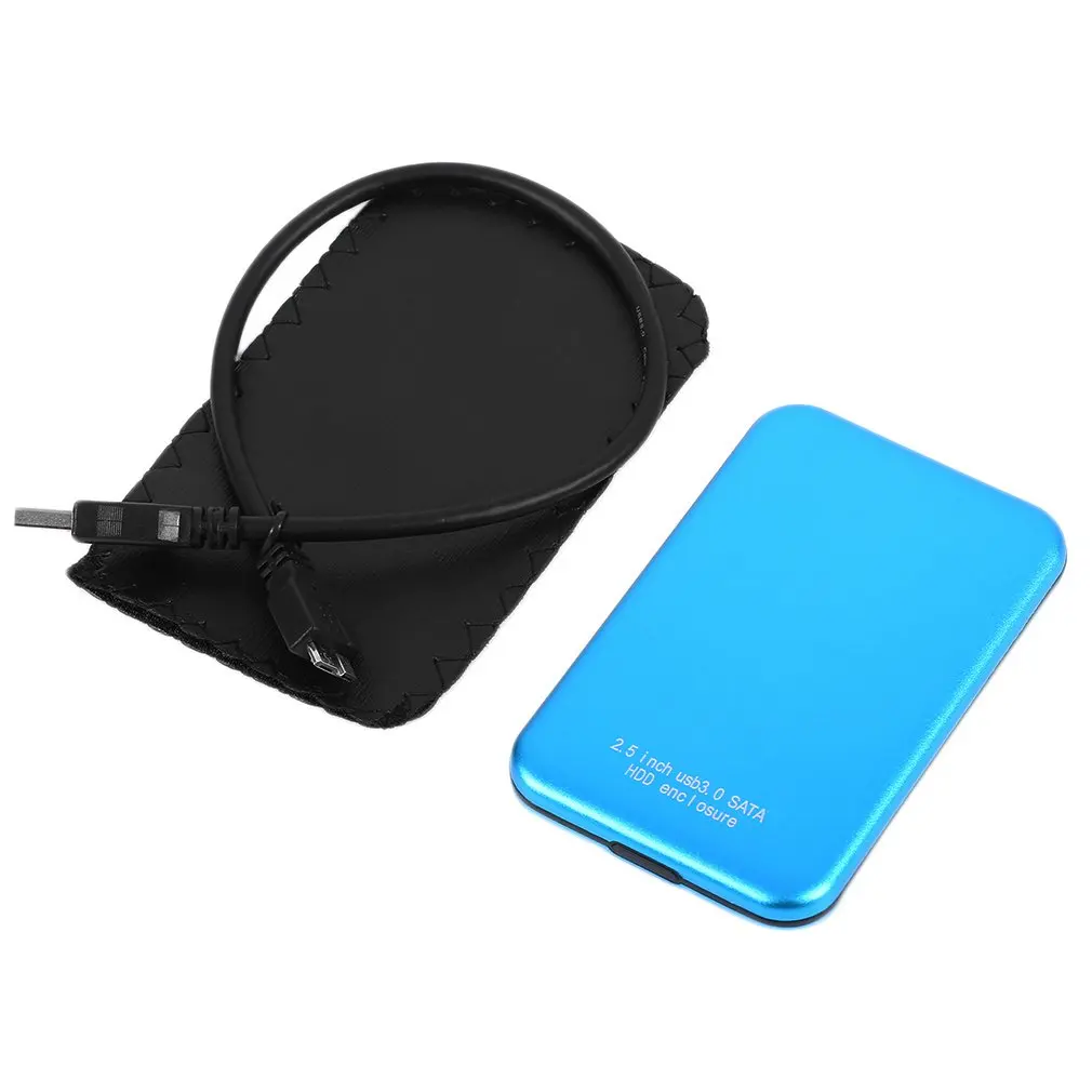 Professional 2.5 Inch USB 3.0 HDD Cover Case Hard Drive Disk SATA External USB3.0 Storage Enclosure ONLENY 5gbps Blue 3TB | Электроника