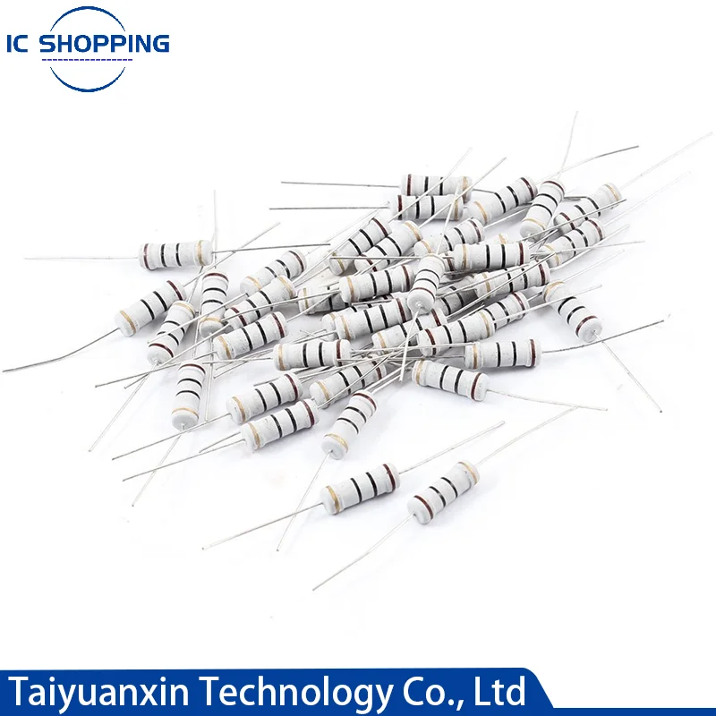 

200PCS 2W Carbon Film Resistors 5% Ring Power Resistor 0.1~10M 2 4.7 10R 15 33 47 68 100 220 360 470 1K 2.2K 10K 22K 3K 100K Ohm