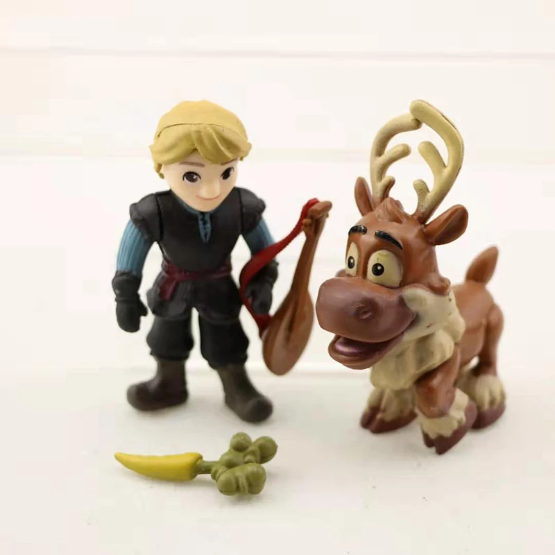 5 шт./компл. Q версия Мультфильм Эльза и Анна искусственные игрушки для детей экшн