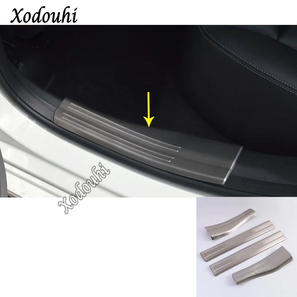 

For Mercedes Benz GLA 2015 2016 2017 2018 2019 Car Cover Stainless Steel Pedal Door Sill Scuff Plate Cover Inner Built Threshold