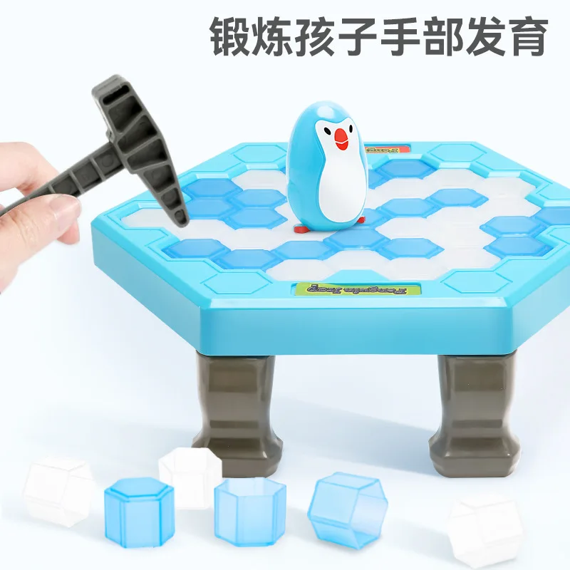 Save Penguin Ice Game Breaking Trap Parent-child Interactive Desktop Icebreaker Balance Cube Board Games Educational Toys | Игрушки и