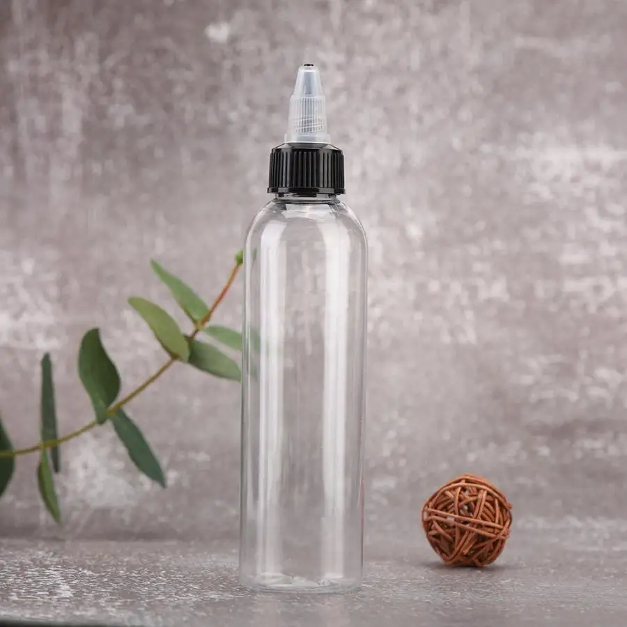 Permanent Makeup 120ml Professional Transparent Plastic Tattoo Ink Pigment Liquid Bottle Tools Accessory Supplie | Красота и здоровье