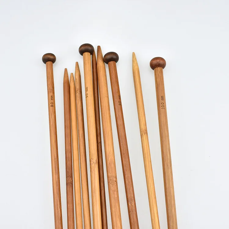 36 шт./компл. 18 размеров Углеродистые Бамбуковые Спицы гладкие спицы для продажи