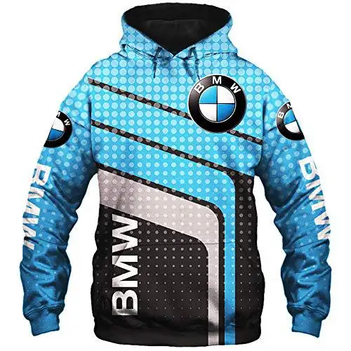 

Hoodie Unisex B MW Car Logo Print Casual Hip Hop Harajuku Gradient Color Plus Size Polyester