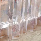 Современные тюлевые шторы с рисунком для Гостиная Кухня люксовые сплошные шторы для Спальня элегантные вуалевые занавески для окна драпировка