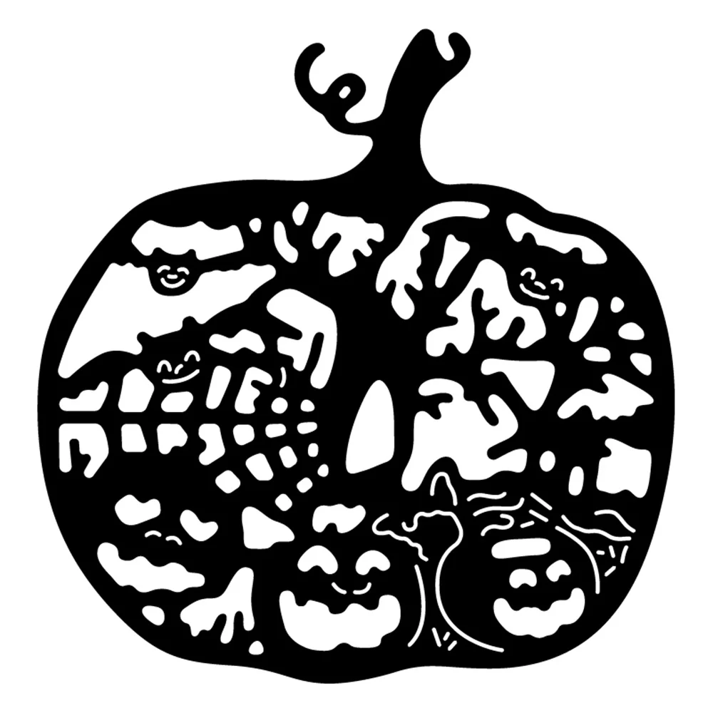 Новинка 2021 металлические штампы в виде тыквы для Хэллоуина сделай сам карточка