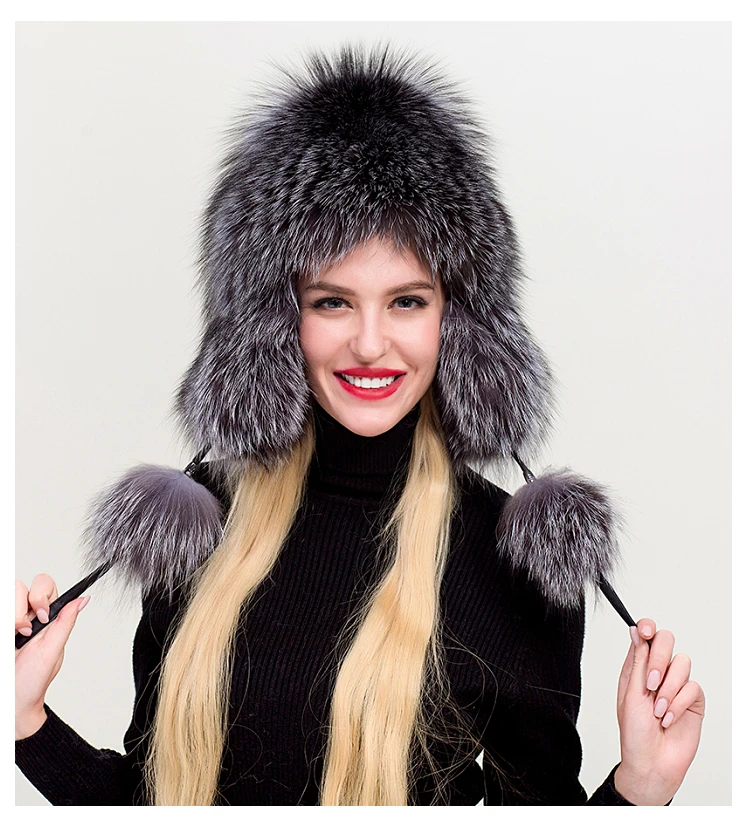 ZDFURS* шапка из лисьего меха женская зимняя корейская мода утолщенная теплая большая шапка, закрывающая уши меховые женские шляпы Lei Feng