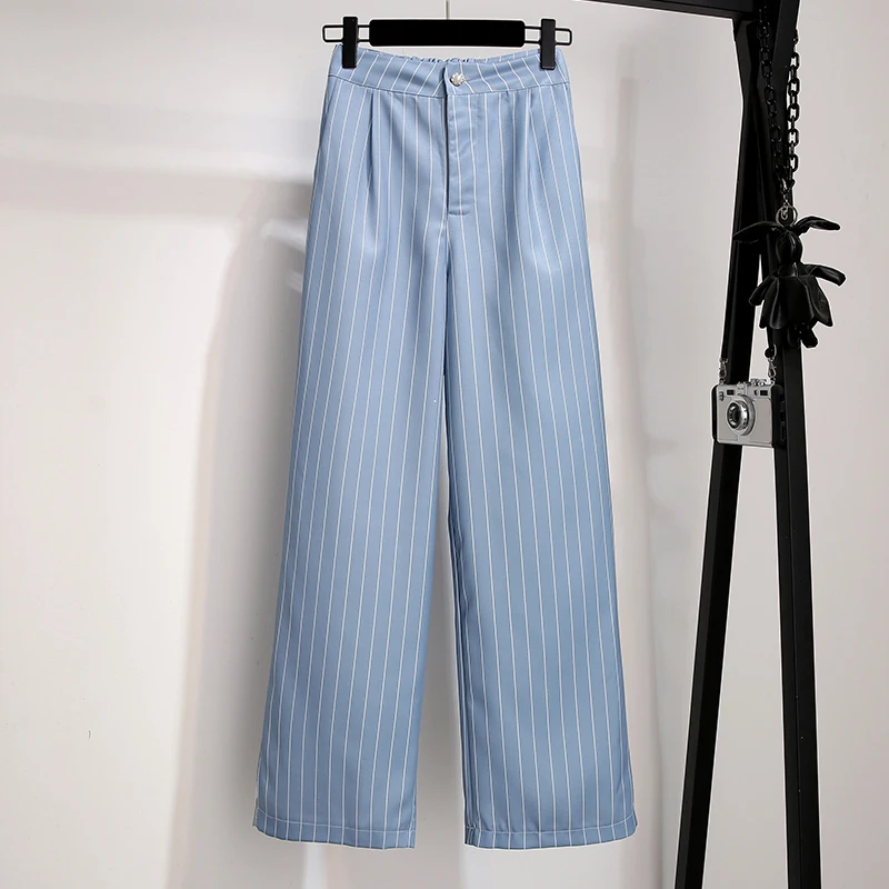 Two Piece Set Of Wide Legged Pants With Drop Sense Women's 2019 New Summer Style Goddess Style Suit Design Sense Minority