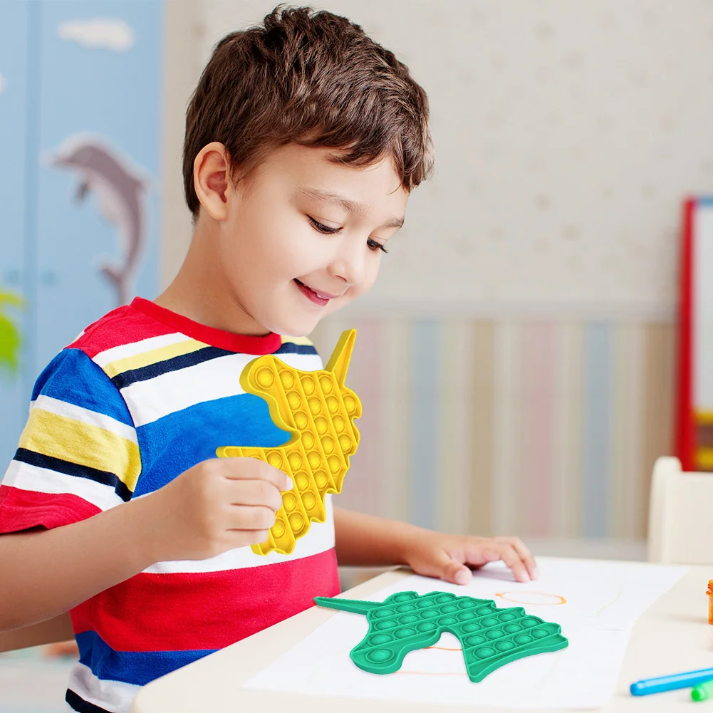 

Push Pop Bubble Fidget Antistress Toys Adult Kids Unicorn Pop It Fidget Sensory Toy Autism Special Needs Soft Squeeze Toy