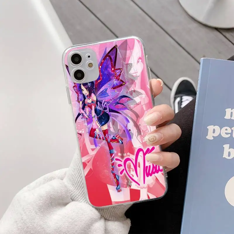 

Girl Winx Clubs Phone Case For Iphone11 12 Pro Max SE 2020 6s 7 8 Plus X Xs Max Xr Transparent Soft Silicone Cover