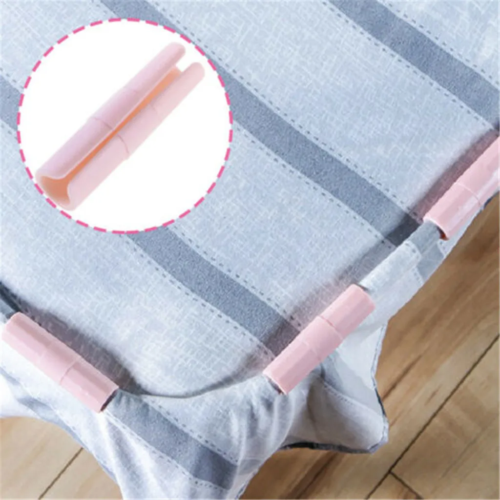 12PCS Plastic Bed Sheet Anti-skid Clips Buckle Multi-function Clothespins Household Fixed Quilt Cover Corner Tools Z71 | Дом и сад