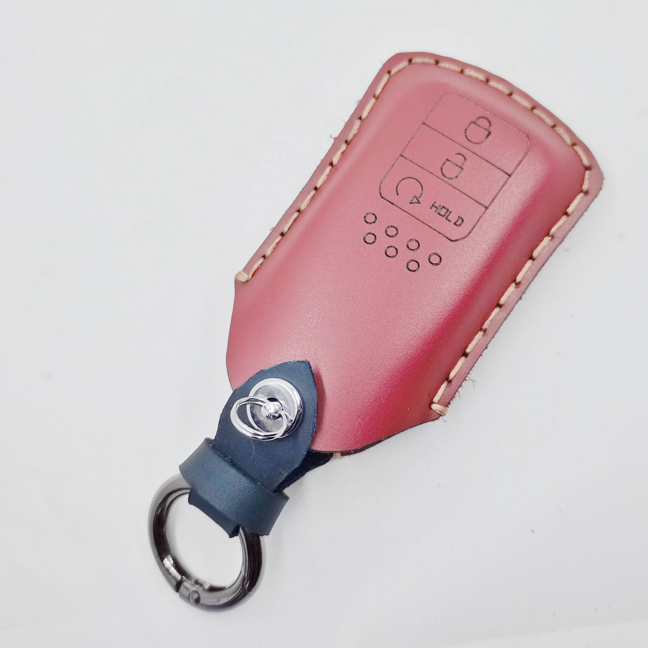 

Genuine Leather Remote Car Key Fob Cover Case For Honda 2015 2016 2017 Civic Crv Crad V Accord Pilot 4 buttons