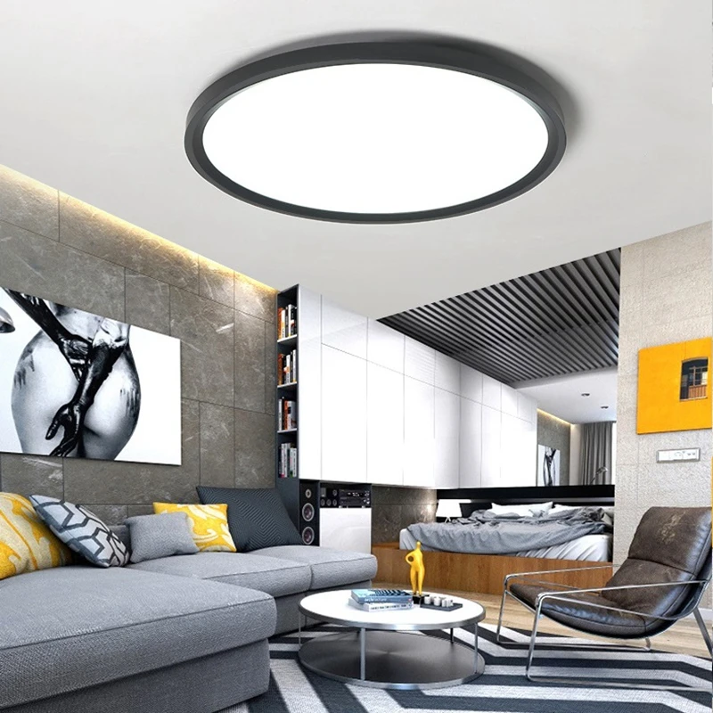 Новый Современный Простой Ультратонкий потолочный светильник LukLoy 5 см