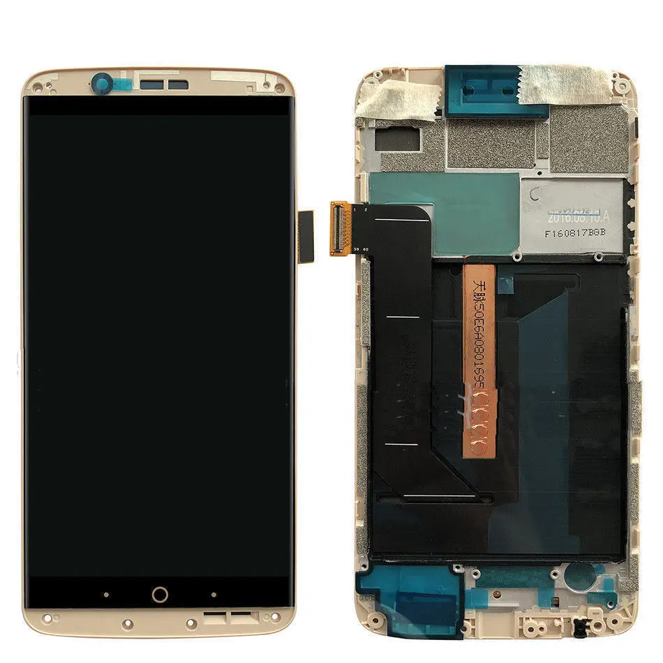 Оригинальный AMOLED для zte Axon 7 lcd с рамкой дисплея кодирующий преобразователь
