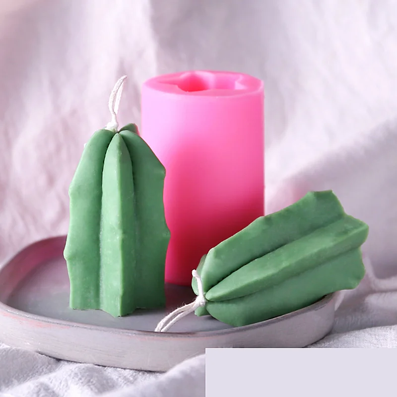 3D Cactus Succulent Plants Cake Baking  Silicone Mould Candle Molds DIY Gypsum Aromatherapy Wax Mold Handmade Soap Making Tool