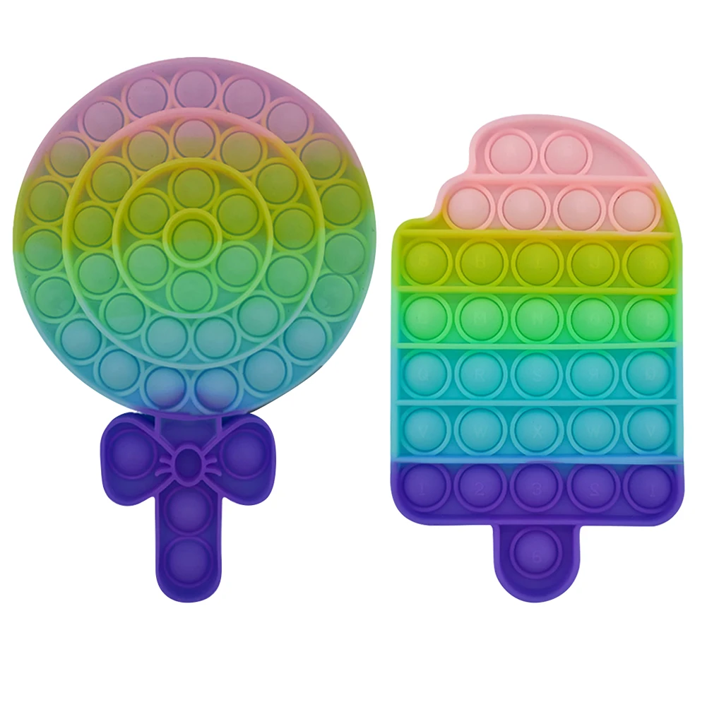 Juguete antiestr&eacute;s que brilla en la oscuridad para ni&ntilde;os, juguete sensorial para aliviar el estr&eacute;s, con burbujas, fluorescencia luminosa-0