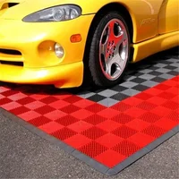 Plastic Durable Interlocking Modular Garage Flooring Tile Car Parking Floor Tiles 40x40x1.8cm Car Plastic Splicing Grille Mat