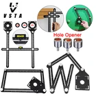 6-кратное алюминиевого сплава угловой измерительный прибор Finder с измерительной линейкой; Перфорированные шаблон формы инструмент Izer локатор буровой направляющая плита отверстие