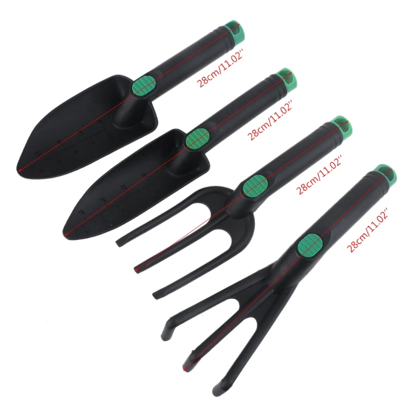 69HF садовая лопата набор инструментов Цвет Пластик ручка комплект из 4 предметов