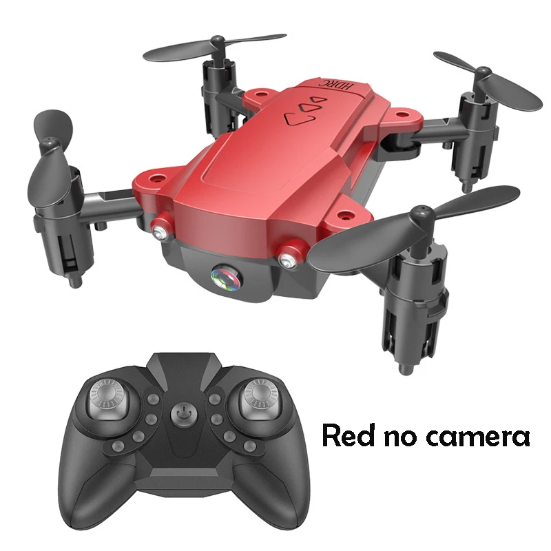 Дешевый складной мини-Дрон 4K HD широкоугольная камера антенна Wi-Fi fpv Квадрокоптер высота удерживает длительный срок службы батареи RC вертолет игрушки - Цвет: No camera red