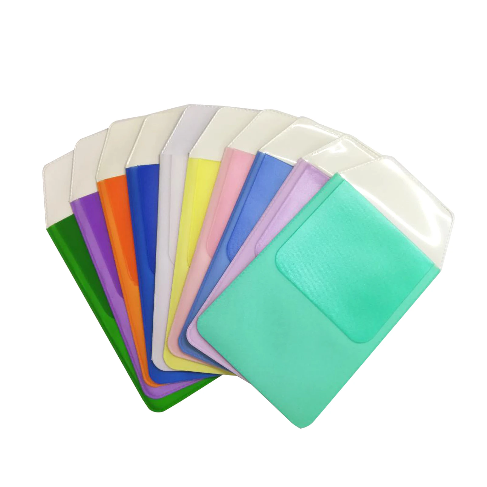 

10pcs Pencil Case Durable Leakproof Pen Bag Office Hospital Waterproof Thick Portable Sleeve Pocket Protector PVC Holder Solid